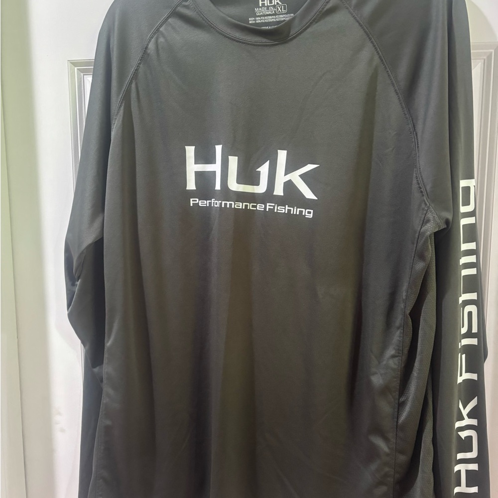 Huk Black Long Sleeve Performance Tee